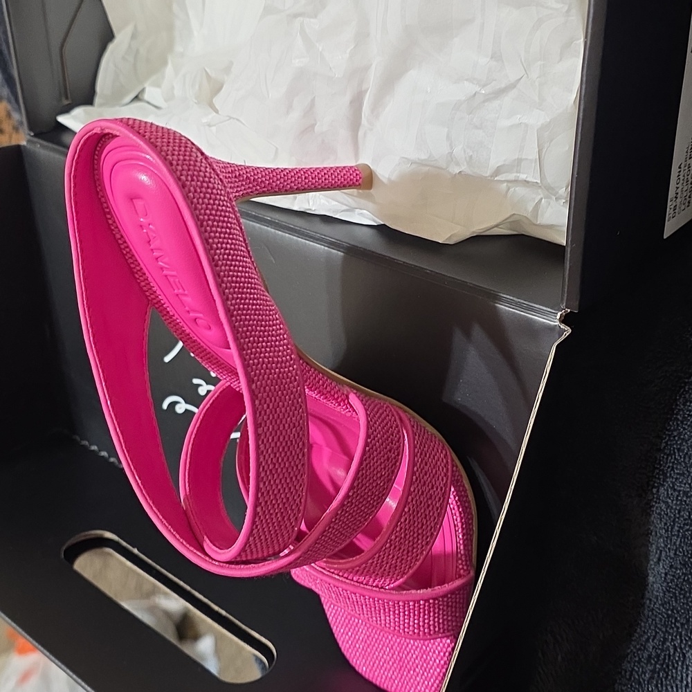Lollipop Pink High Heel Sandals - Picture 3 of 4